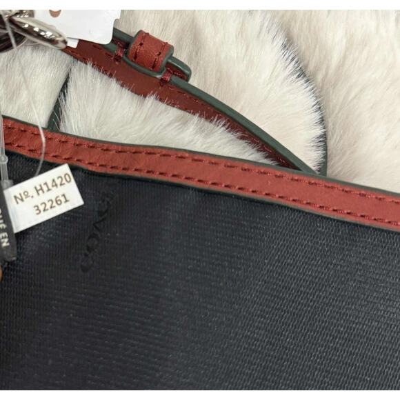 COACH Bleecker Penny Crossbody Bag Red Leather Turnlock NWT (Some Scuffing) - Picture 15 of 16